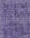Machine Washable Abstract Medium Purple Rug, wshabs2170