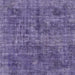 Square Machine Washable Abstract Medium Purple Rug, wshabs2170