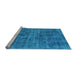 Sideview of Machine Washable Abstract Light Blue Modern Rug, wshabs2170lblu