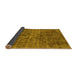 Sideview of Abstract Yellow Modern Rug, abs2170yw