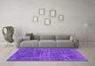 Machine Washable Abstract Purple Modern Area Rugs in a Living Room, wshabs2170pur