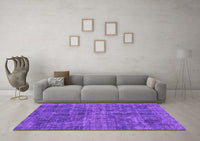 Machine Washable Abstract Purple Modern Rug, wshabs2170pur