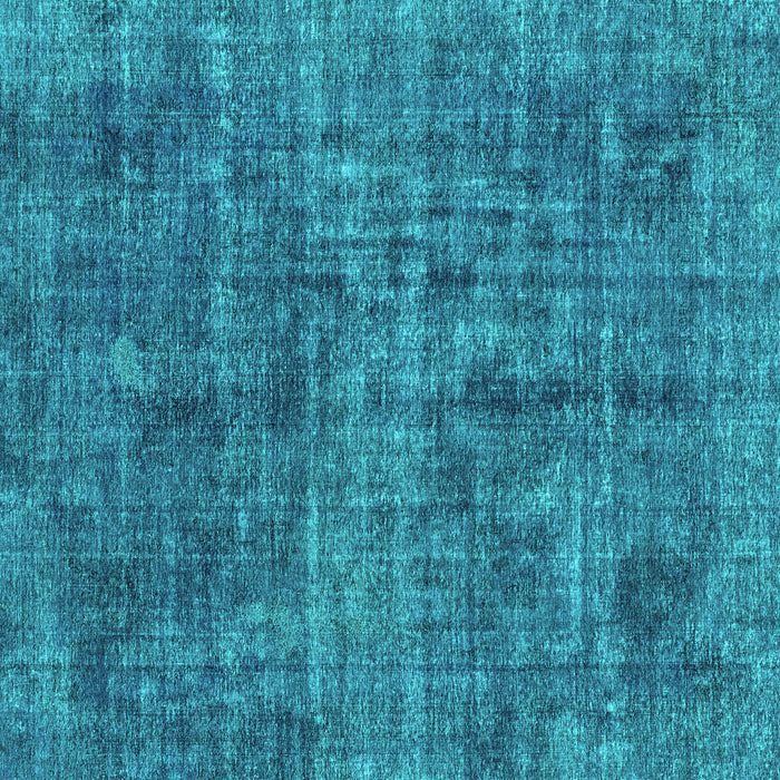 Square Machine Washable Abstract Turquoise Modern Area Rugs, wshabs2170turq