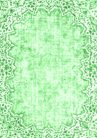 Abstract Emerald Green Modern Rug, abs2171emgrn