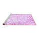 Sideview of Machine Washable Abstract Purple Modern Area Rugs, wshabs2171pur