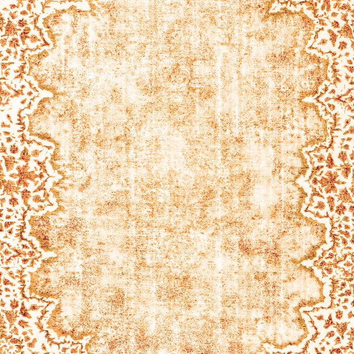 Machine Washable Abstract Orange Modern Area Rugs, wshabs2171org