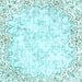 Square Abstract Light Blue Modern Rug, abs2171lblu