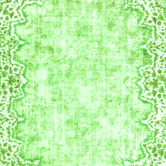 Abstract Green Modern Rug, abs2171grn