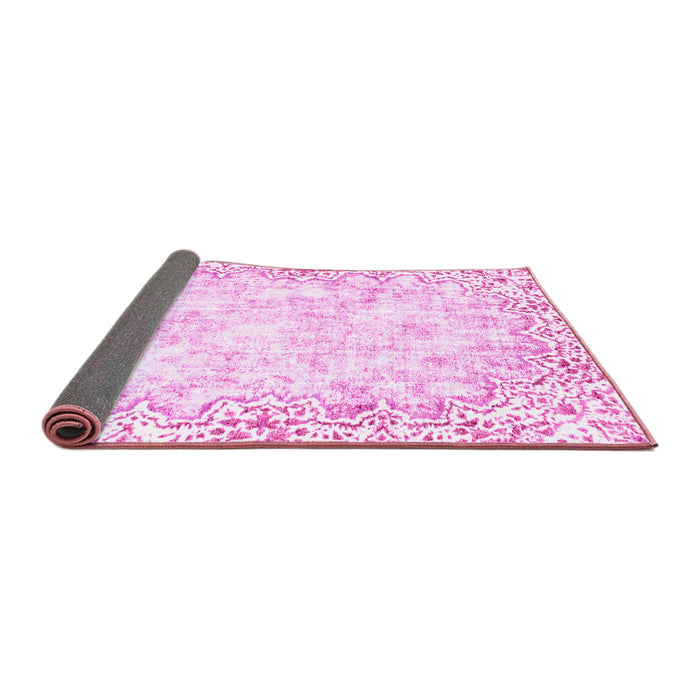 Sideview of Abstract Pink Modern Rug, abs2171pnk