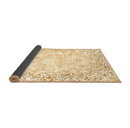 Sideview of Abstract Brown Modern Rug, abs2171brn