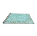 Sideview of Machine Washable Abstract Light Blue Modern Rug, wshabs2171lblu