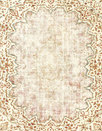 Machine Washable Abstract Brown Sugar Brown Rug, wshabs2171