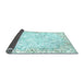 Sideview of Abstract Light Blue Modern Rug, abs2171lblu