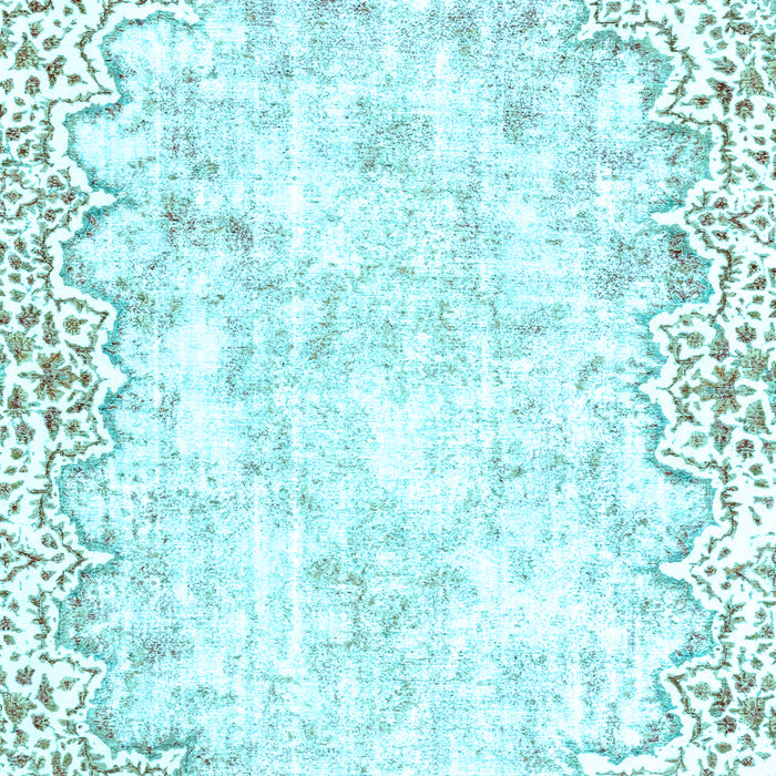 Abstract Light Blue Modern Rug, abs2171lblu