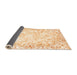 Sideview of Abstract Orange Modern Rug, abs2171org