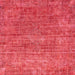 Square Machine Washable Abstract Red Rug, wshabs2172