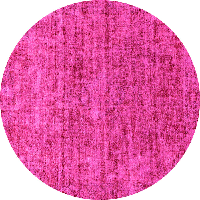 Round Abstract Pink Modern Rug, abs2172pnk