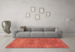 Machine Washable Abstract Brown Modern Rug in a Living Room,, wshabs2172brn