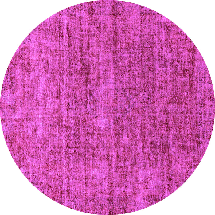 Round Abstract Purple Modern Rug, abs2172pur