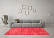 Modern Red Washable Rugs