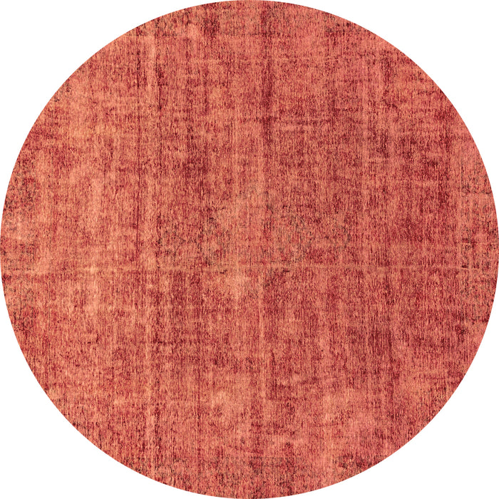 Round Abstract Brown Modern Rug, abs2172brn