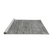 Sideview of Machine Washable Abstract Gray Modern Rug, wshabs2172gry