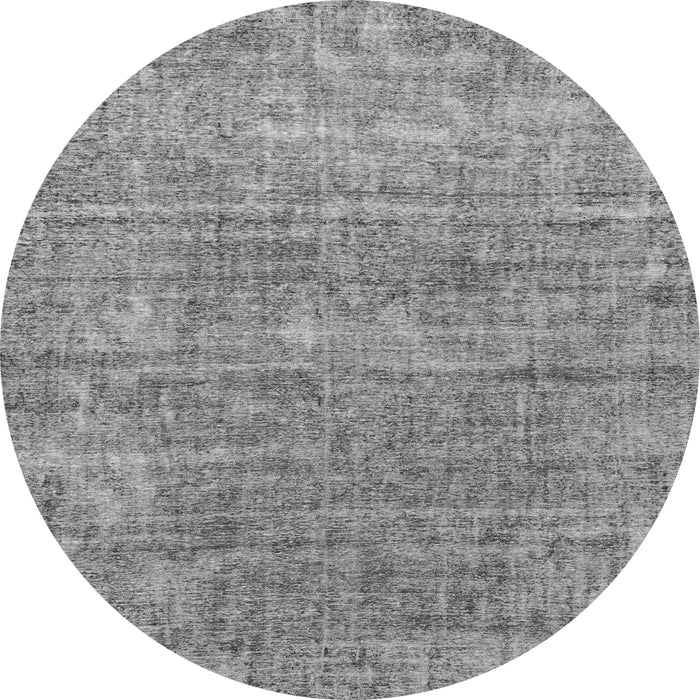 Round Machine Washable Abstract Gray Modern Rug, wshabs2172gry