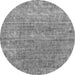 Round Machine Washable Abstract Gray Modern Rug, wshabs2172gry