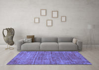 Machine Washable Abstract Blue Modern Rug, wshabs2172blu