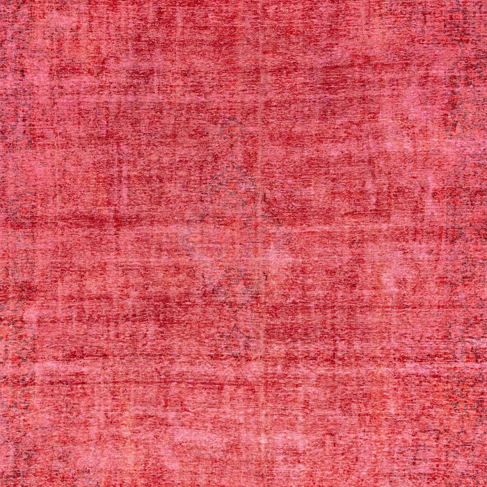 Machine Washable Abstract Red Rug, wshabs2172
