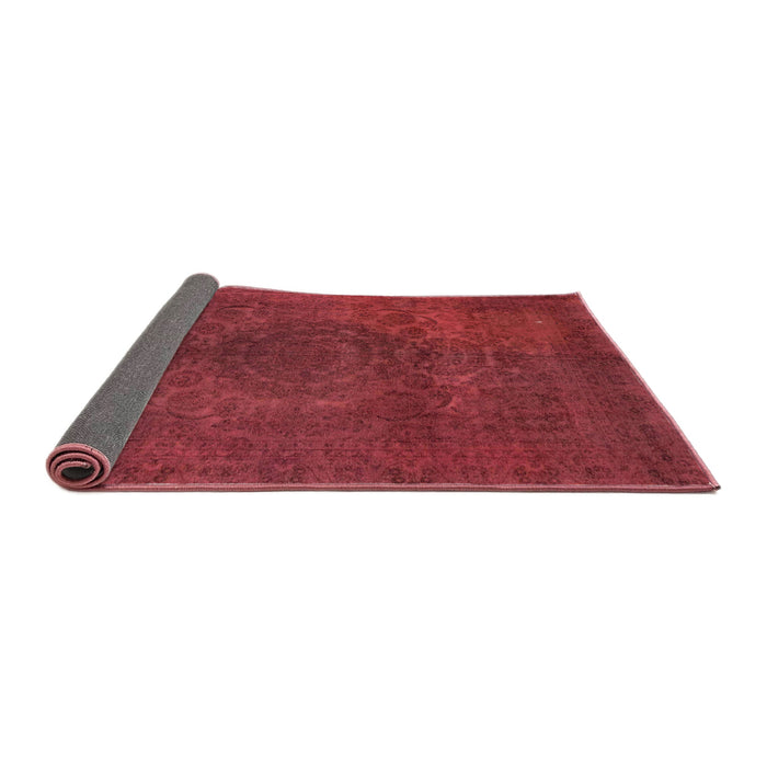 Sideview of Abstract Red Modern Rug, abs2173