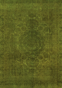 Abstract Green Modern Rug, abs2173grn