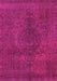 Machine Washable Abstract Pink Modern Rug, wshabs2173pnk