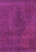 Machine Washable Abstract Purple Modern Area Rugs, wshabs2173pur