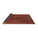 Sideview of Abstract Brown Modern Rug, abs2173brn