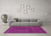 Machine Washable Abstract Purple Modern Area Rugs in a Living Room, wshabs2173pur