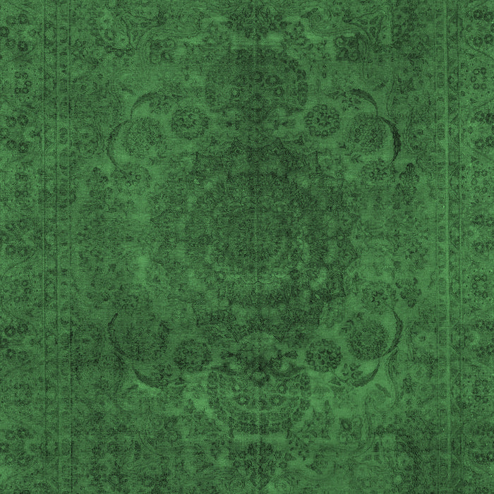 Abstract Emerald Green Modern Rug, abs2173emgrn