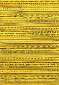 Abstract Yellow Modern Rug, abs2174yw