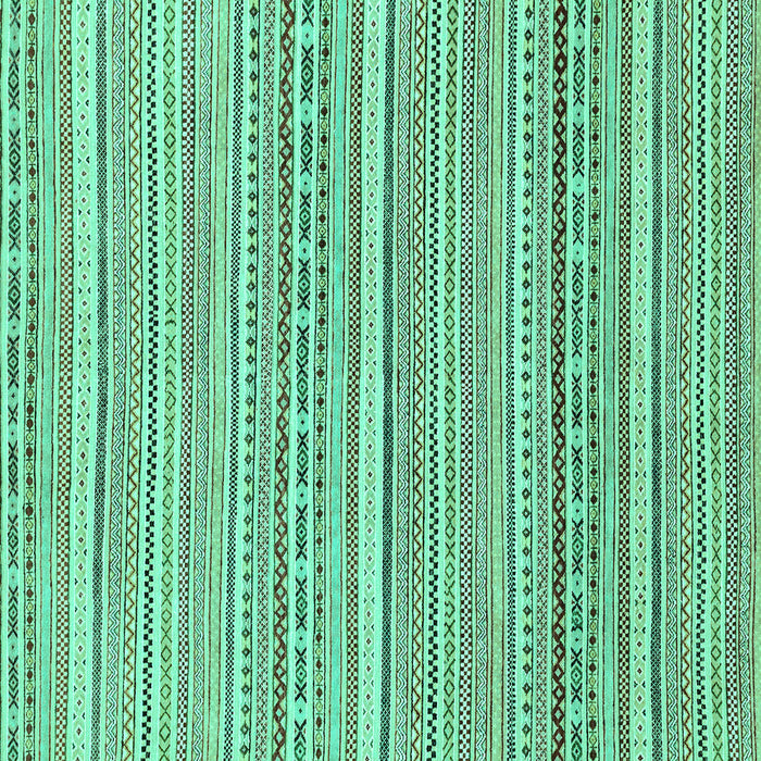 Square Abstract Turquoise Modern Rug, abs2174turq