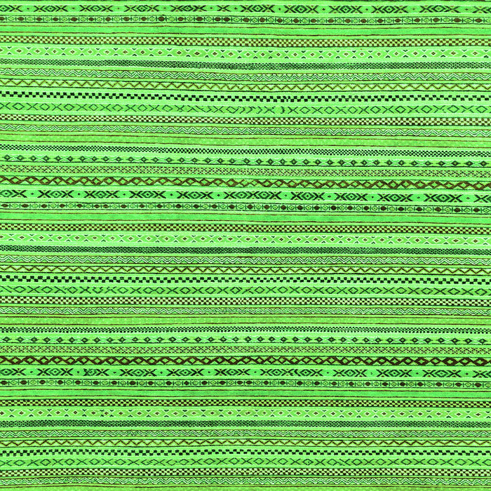 Square Abstract Green Modern Rug, abs2174grn