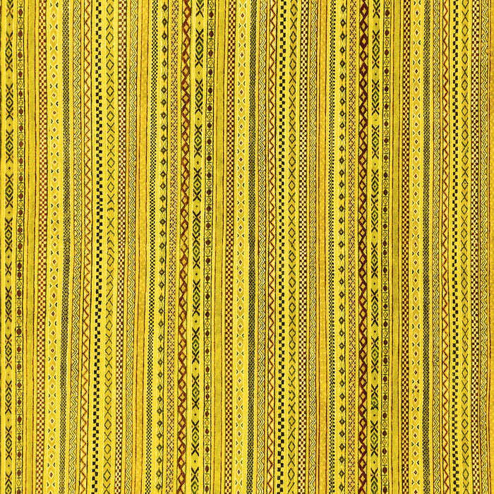 Square Abstract Yellow Modern Rug, abs2174yw