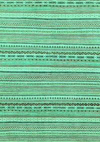 Abstract Turquoise Modern Rug, abs2174turq