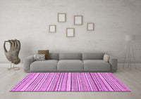 Machine Washable Abstract Purple Modern Rug, wshabs2174pur