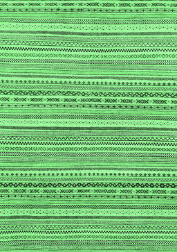 Abstract Emerald Green Modern Rug, abs2174emgrn