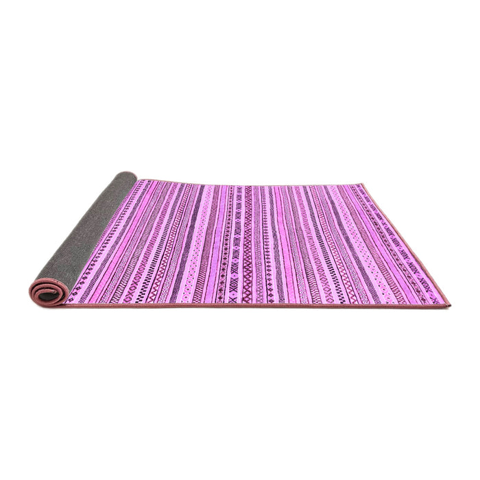 Sideview of Abstract Purple Modern Rug, abs2174pur