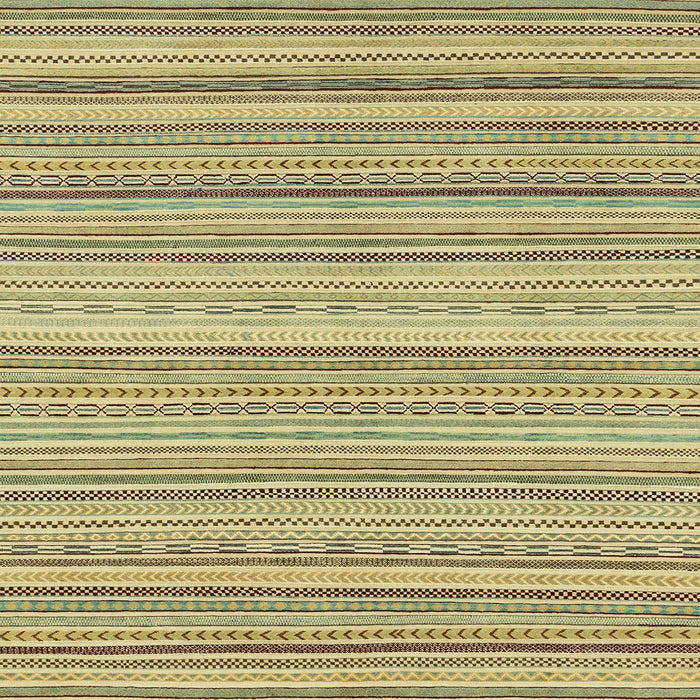 Square Abstract Chrome Gold Yellow Modern Rug, abs2175