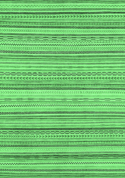 Abstract Emerald Green Modern Rug, abs2175emgrn