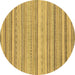 Round Abstract Brown Modern Rug, abs2175brn