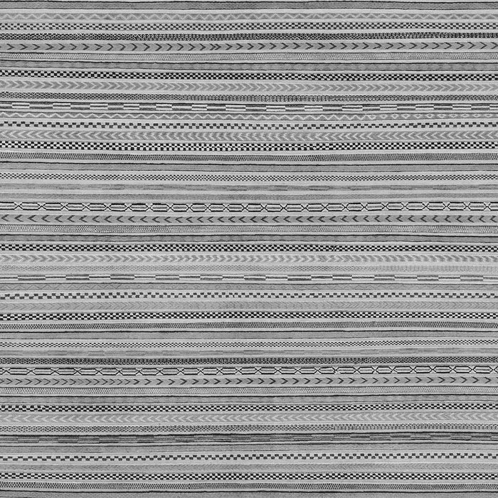 Square Abstract Gray Modern Rug, abs2175gry