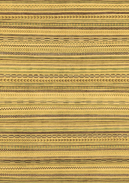 Abstract Brown Modern Rug, abs2175brn